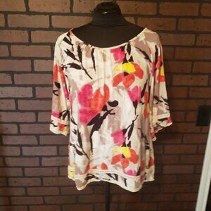 Style & Co Peasant top with 3/4 sleeves.